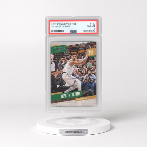 2017 Panini Prestige #153 Jayson Tatum (PSA 8 NM-MT)