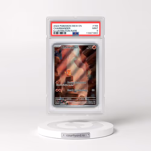 2023 Pokémon Mew EN-151 #168 Charmander - Illustration Rare (PSA 9 MINT)