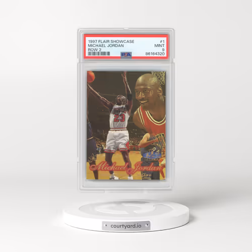 1997 Flair Showcase #1 Michael Jordan - Row 2 (PSA 9 MINT)