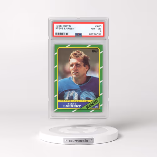 1986 Topps #203 Steve Largent (PSA 8 NM-MT)