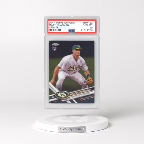 2017 Topps Chrome Update #HMT53 Matt Chapman (PSA 10 GEM MINT)