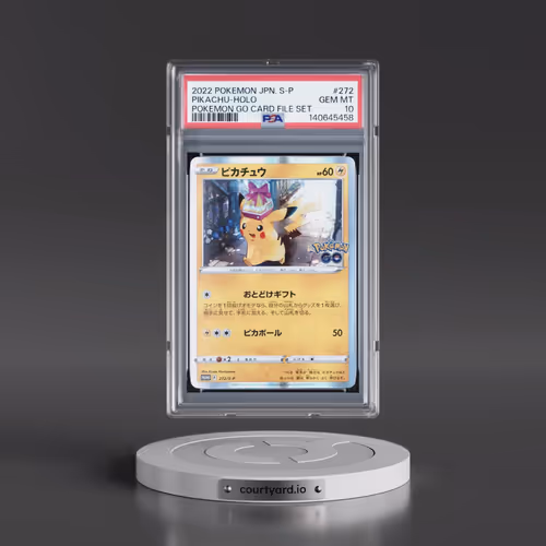 2022 Pokémon S Promo #272 Pikachu - Holo Pokemon Go Card File Set (PSA 10 GEM MINT)