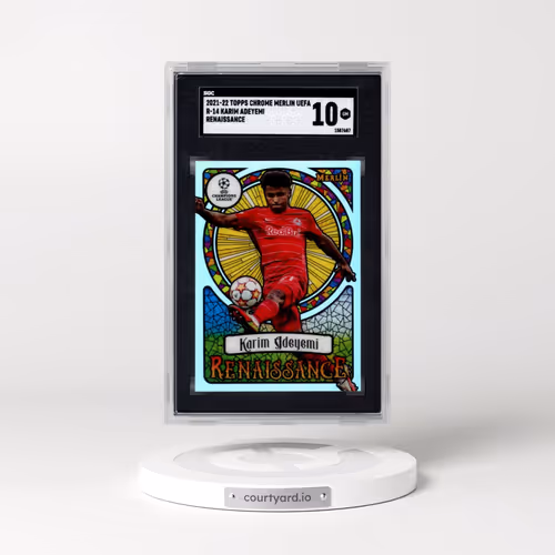 2021 Topps Chrome Merlin Uefa #R-14 Karim Adeyemi - Renaissance (SGC 10 GEM MINT)
