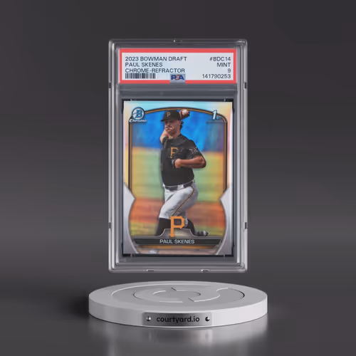 2023 Bowman Draft #BDC14 Paul Skenes - Chrome-Refractor (PSA 9 MINT)