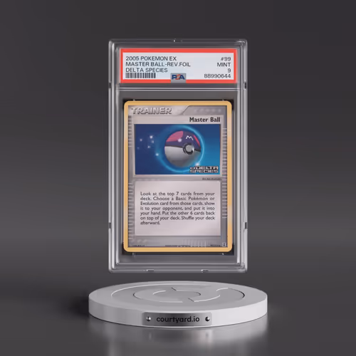 2005 Pokémon EX Delta Species #99 Master Ball - Reverse Foil (PSA 9 MINT)