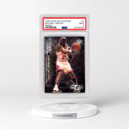 1998 Upper Deck Black Diamond #10 Michael Jordan - Single (PSA 9 MINT)