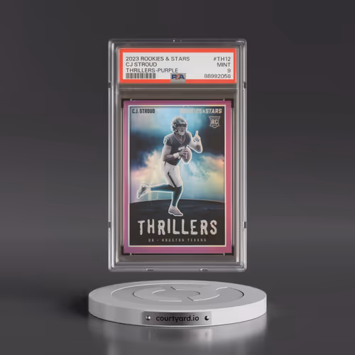 2023 Panini Rookies & Stars Thrillers #TH12 CJ Stroud - Purple (PSA 9 MINT)