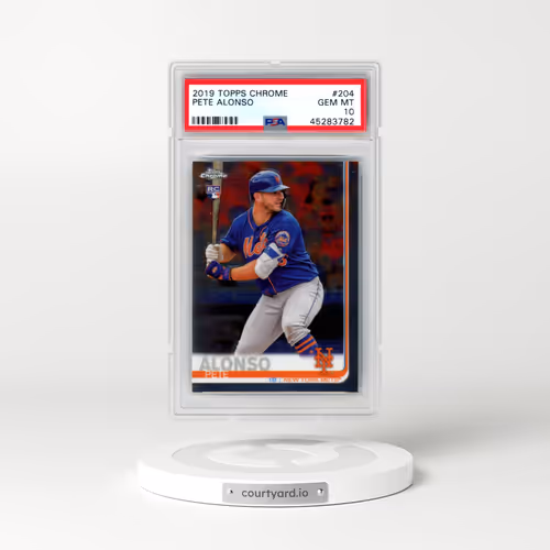 2019 Topps Chrome #204 Pete Alonso (PSA 10 GEM MINT)