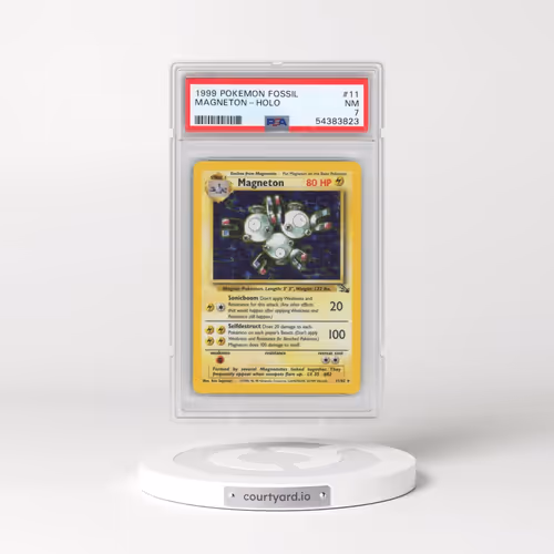 1999 Pokémon Fossil #11 Magneton - Holo (PSA 7 NM)