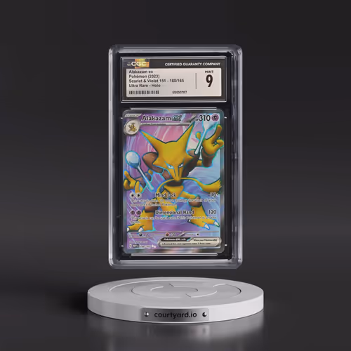 2023 Scarlet & Violet 151 - MEW EN #188/165 Alakazam ex - Ultra Rare Holo (CGC 9 MINT)