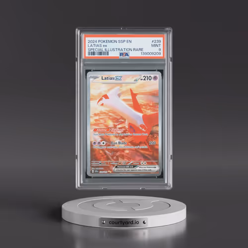 2024 Pokémon Ssp EN-Surging Sparks #239 Latias EX - Holo Special Illustration Rare (PSA 9 MINT)