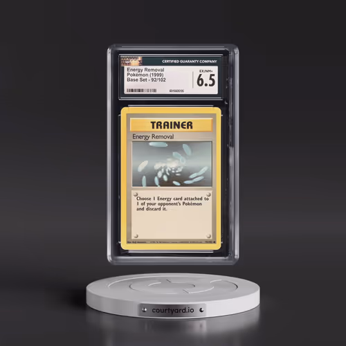 1999 Base Set #92/102 Energy Removal (CGC 6.5 EX-NM+)