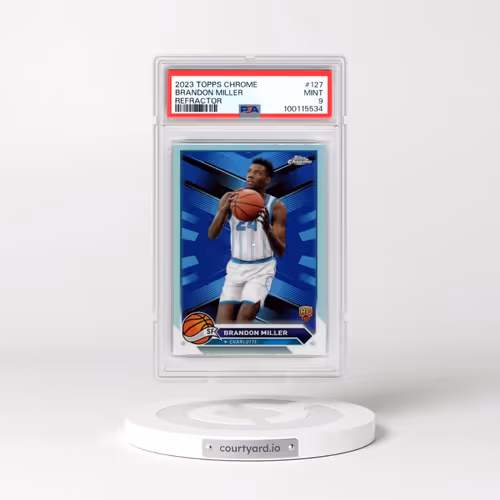2023 Topps Chrome #127 Brandon Miller - Refractor (PSA 9 MINT)