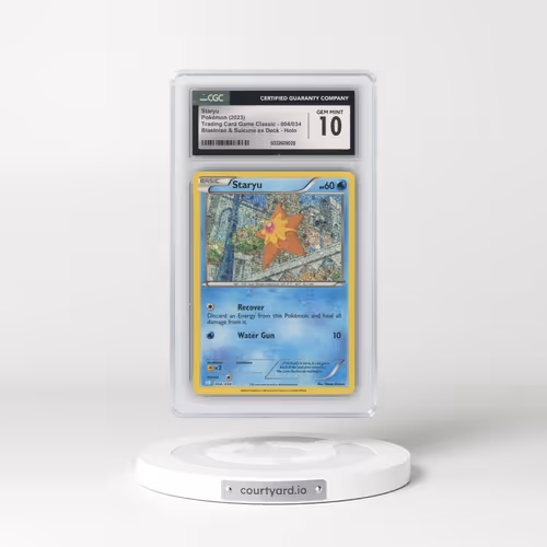 2023 Trading Card Game Classic - CLV, CLC, CLB #004/034 Staryu - Blastoise & Suicune ex Deck - CLB Holo (CGC 10 GEM MINT)