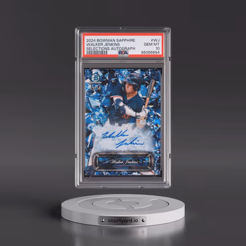 2024 Bowman Sapphire Edition Sapphire Selections Autographs #WJ Walker Jenkins (PSA 10 GEM MINT)