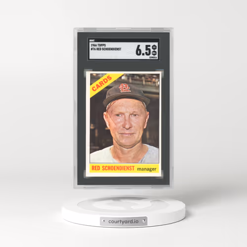 1966 Topps #76 Red Schoendienst (SGC 6.5 EX-MT+)