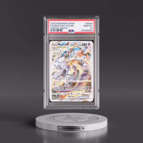 2023 Pokémon Sword and Shield Crown Zenith #GG44 Mewtwo Vstar - Full Art (PSA 10 GEM MINT)
