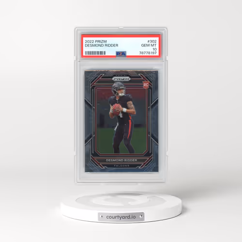 2022 Panini Prizm #302 Desmond Ridder (PSA 10 GEM MINT)