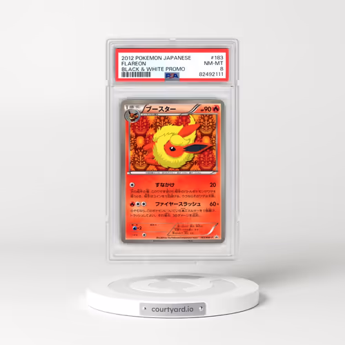 2012 Pokémon Black & White Promo #183 Flareon (PSA 8 NM-MT)