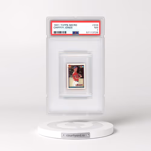 1991 Topps Micro #333 Chipper Jones (PSA 7 NM)