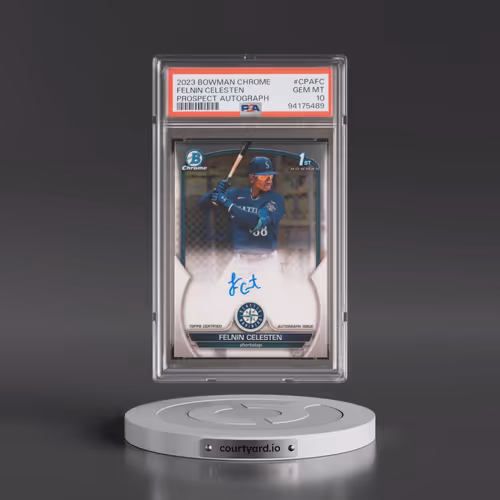 2023 Bowman Chrome Prospect Autographs #CPAFC Felnin Celesten (PSA 10 GEM MINT)
