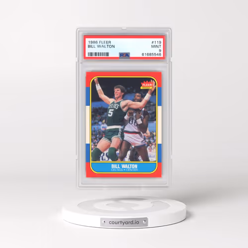 1986 Fleer #119 Bill Walton (PSA 9 MINT)