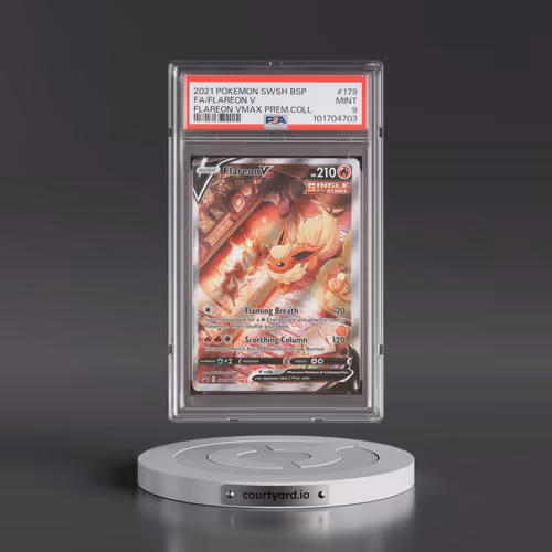 2021 Pokémon Swsh Black Star Promo #179 Flareon V - Holo Full Art Flareon Vmax Premium Collection (P