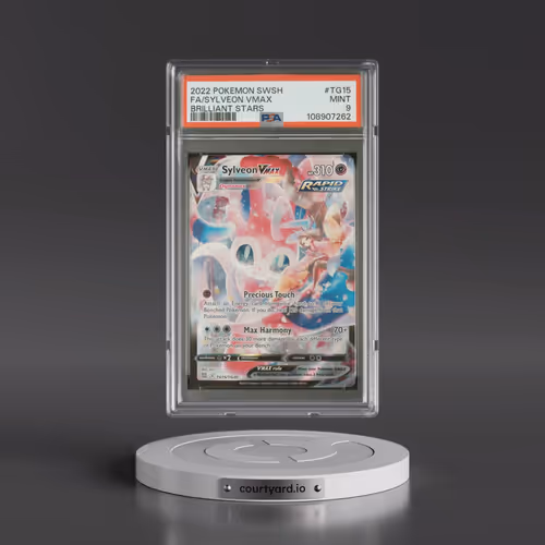 2022 Pokémon Sword & Shield Brilliant Stars #TG15 Sylveon Vmax - Full Art (PSA 9 MINT)
