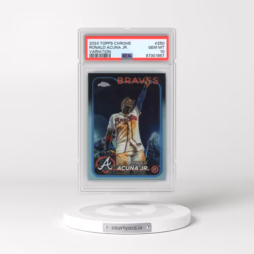 2024 Topps Chrome #250 Ronald Acuna Jr. - Variation (PSA 10 GEM MINT)
