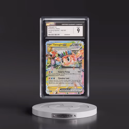 2024 Surging Sparks - SSP EN #142/191 Tatsugiri ex - Holo (CGC 9 MINT)