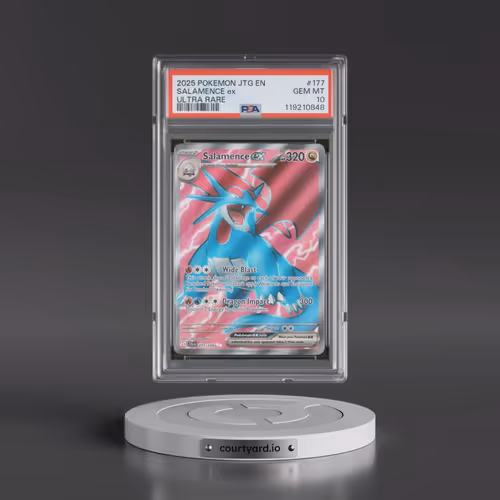 2025 Pokémon Jtg EN-Journey Together #177 Salamence EX - Holo Ultra Rare (PSA 10 GEM MINT)