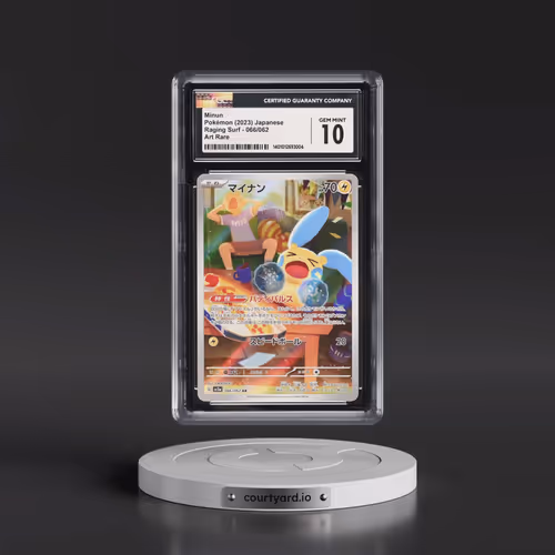2023 Pokémon Sv3a-Raging Surf #066 Minun - Art Rare (CGC 10 GEM MINT)