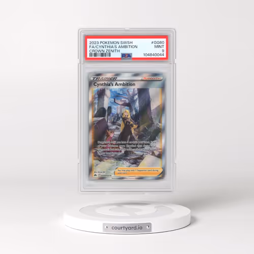 2023 Pokémon Sword and Shield Crown Zenith #GG60 Cynthia's Ambition - Full Art (PSA 9 MINT)