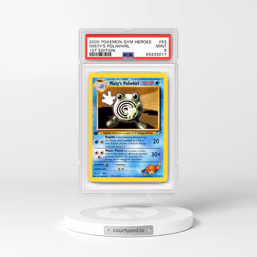 2000 Gym Heroes #53 Misty's Poliwhirl - 1st Edition (PSA 9 MINT)