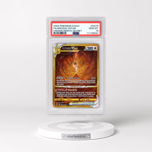 2023 Pokémon Sword and Shield Crown Zenith #GG70 Arceus Vstar - Full Art Secret (PSA 10 GEM MINT)