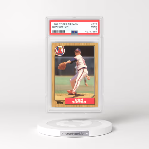 1987 Topps Tiffany #673 Don Sutton (PSA 9 MINT)