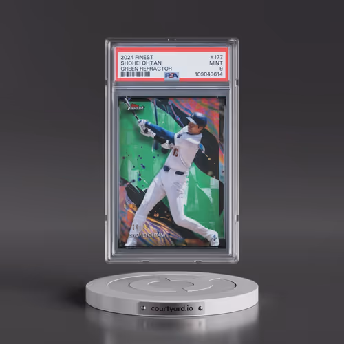 2024 Topps Finest #177 Shohei Ohtani - Green Refractor (PSA 9 MINT)