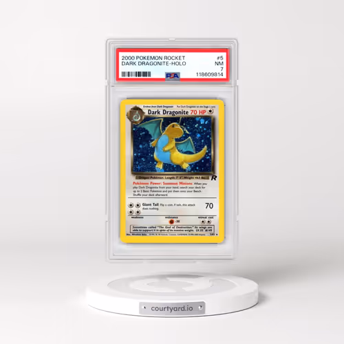 2000 Pokémon Rocket #5 Dark Dragonite - Holo (PSA 7 NM)