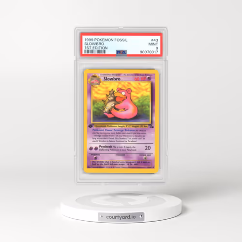 1999 Fossil #43 Slowbro (PSA 9 MINT)