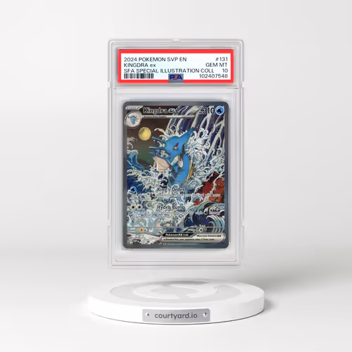 2024 Pokémon Svp EN-SV Black Star Promo #131 Kingdra EX - Holo Shrouded Fable Special Illustration Collection (PSA 10 GEM MINT)
