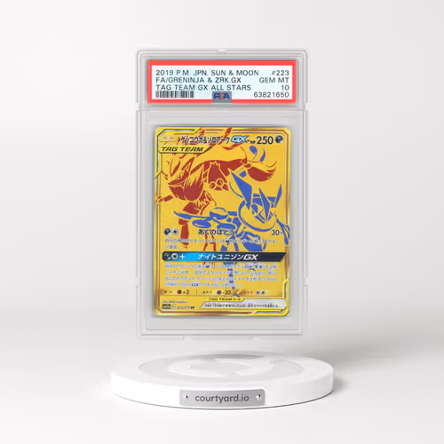 2019 Japanese Tag Team GX: Tag All Stars #223 Greninja & Zoroark GX - Ultra Rare Holo (PSA 10 GEM MINT)