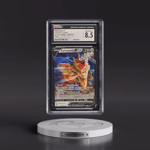 2022 Brilliant Stars #105/172 Zamazenta V - Holo (CGC 8.5 NM-MT+)