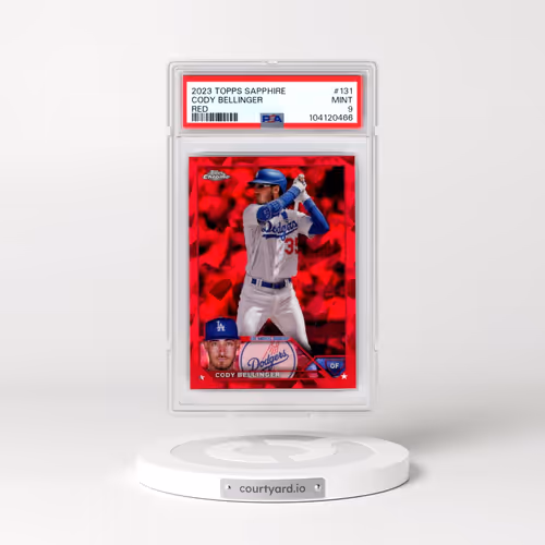 2023 Topps Chrome Sapphire #131 Cody Bellinger - Red (PSA 9 MINT)