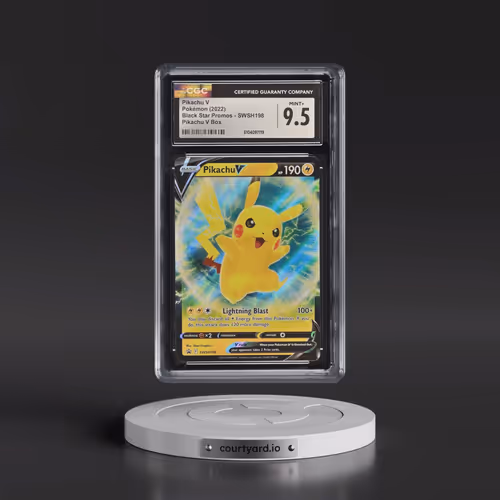 2017 Black Star Promos - Sword & Shield #SWSH198 Pikachu V - Pikachu V Box (Holo) (CGC 9.5 MINT+)