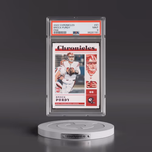2022 Panini Chronicles #41 Brock Purdy - Pink (PSA 9 MINT)