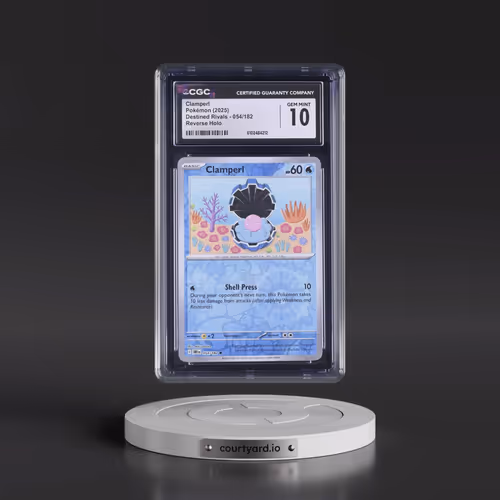 2025 Destined Rivals - DRI EN #054/182 Clamperl - Reverse Holo (CGC 10 GEM MINT)