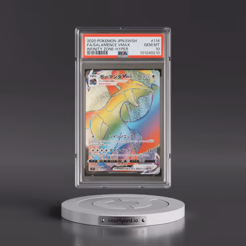 2020 Pokémon Sword & Shield Infinity Zone #114 Salamence Vmax-Hyper - Full Art (PSA 10 GEM MINT)