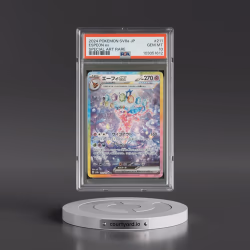 2024 Pokémon Sv8a-Terastal Fest EX #211 Espeon EX - Holo Special Art Rare (PSA 10 GEM MINT)