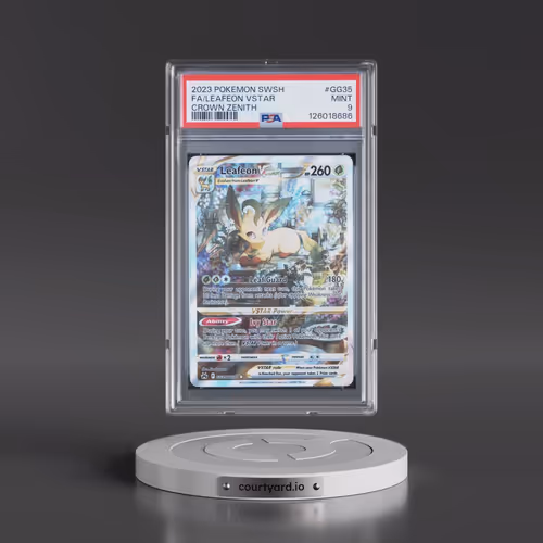 2023 Pokémon Sword and Shield Crown Zenith #GG35 Leafeon Vstar - Full Art (PSA 9 MINT)