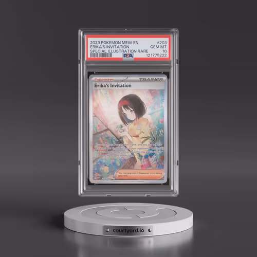 2023 Pokémon Mew EN-151 #203 Erika's Invitation - Special Illustration Rare (PSA 10 GEM MINT)